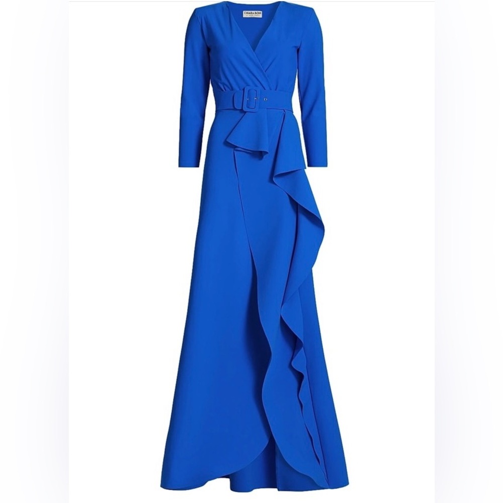 Chiara Boni Royal Blue Long Sleeve Dress